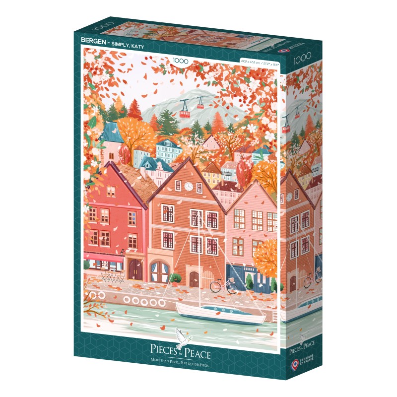 Puzzle 1000 piese Pieces & Peace - Simply Katy: Bergen (Pieces-Peace-F-00241)