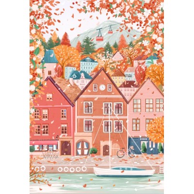 Puzzle 1000 piese Pieces & Peace - Simply Katy: Bergen (Pieces-Peace-F-00241) 2