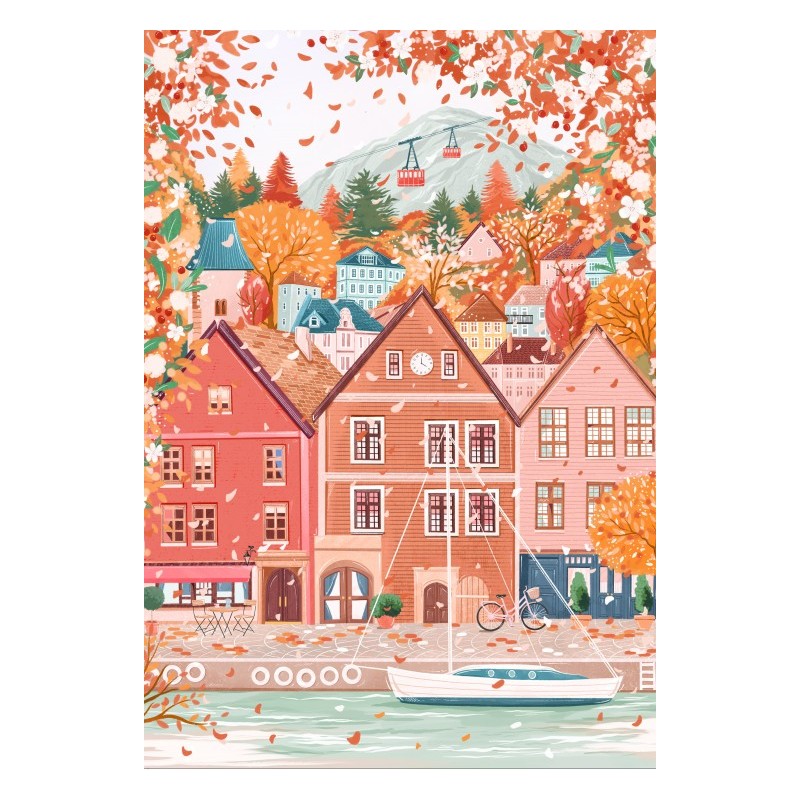 Puzzle 1000 piese Pieces & Peace - Simply Katy: Bergen (Pieces-Peace-F-00241)