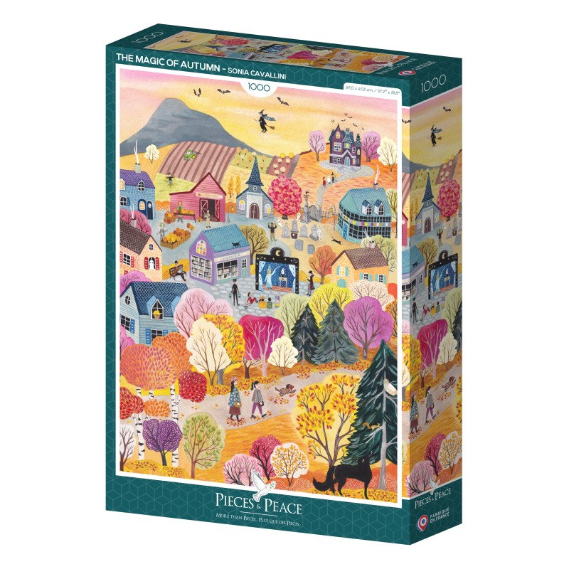 Puzzle 1000 piese Pieces & Peace - Sonia Cavallini: The Magic of Autumn (Pieces-Peace-F-00242)