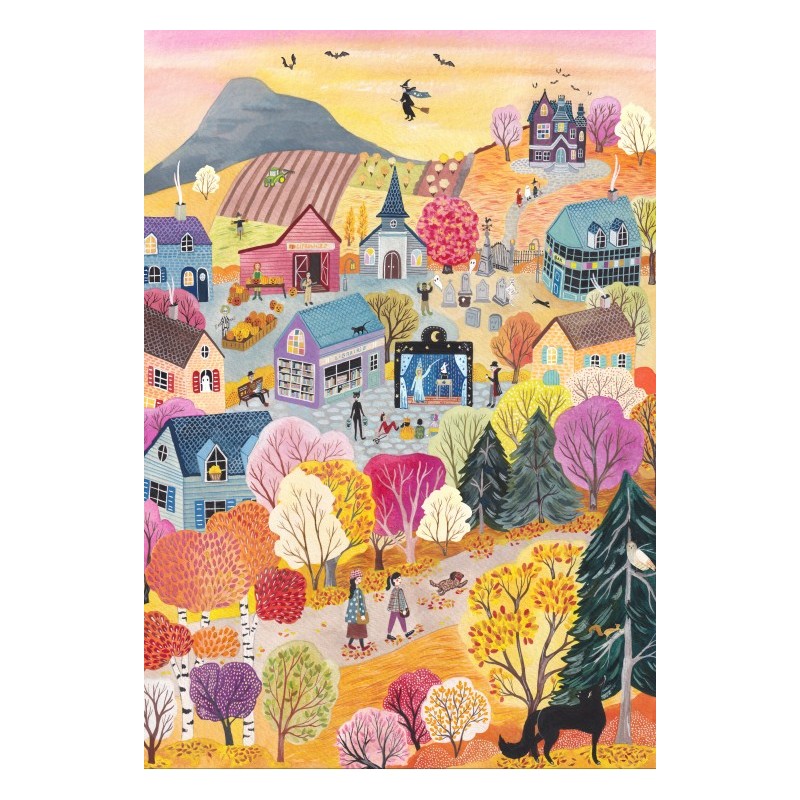 Puzzle 1000 piese Pieces & Peace - Sonia Cavallini: The Magic of Autumn (Pieces-Peace-F-00242)