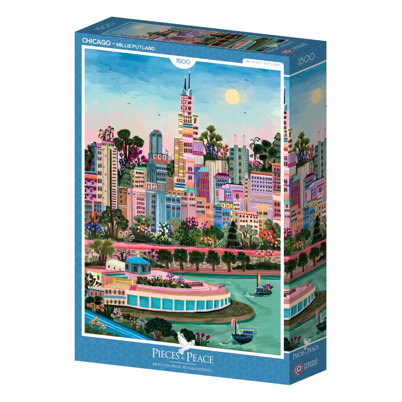 Puzzle 1500 piese Pieces & Peace - Putland Millie: Chicago (Pieces-Peace-F-00252)