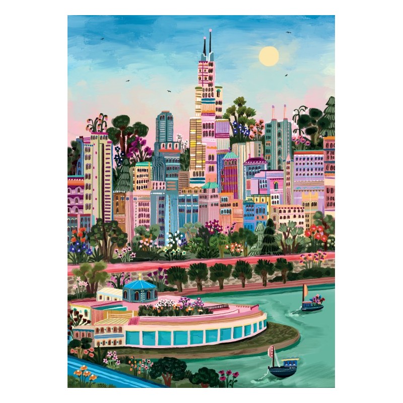 Puzzle 1500 piese Pieces & Peace - Putland Millie: Chicago (Pieces-Peace-F-00252)