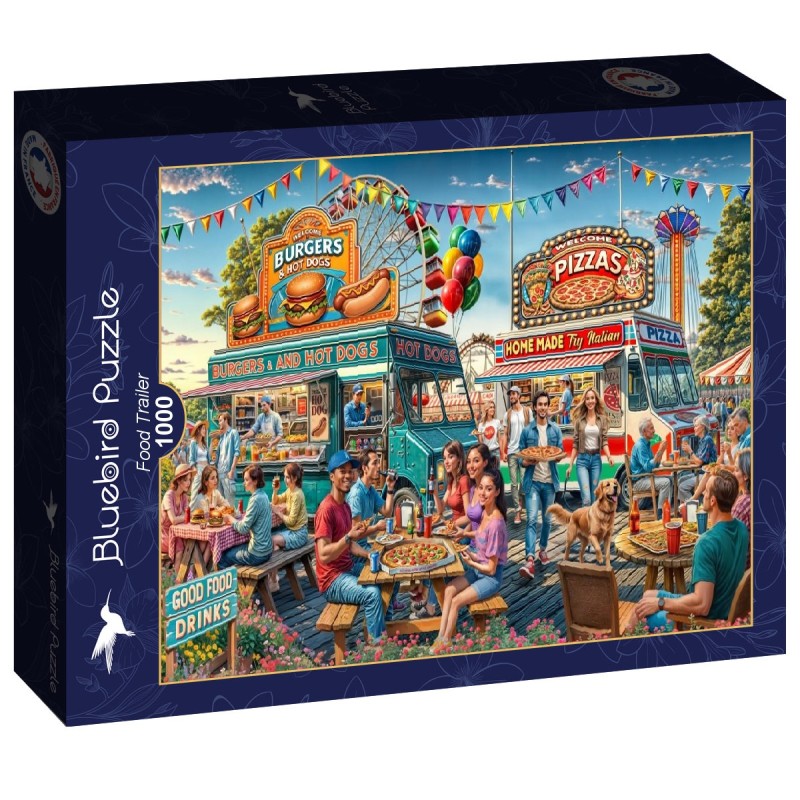 Puzzle 1000 piese Bluebird - Rafael Trujillo: Food Trailer (Bluebird-Puzzle-F-91016)