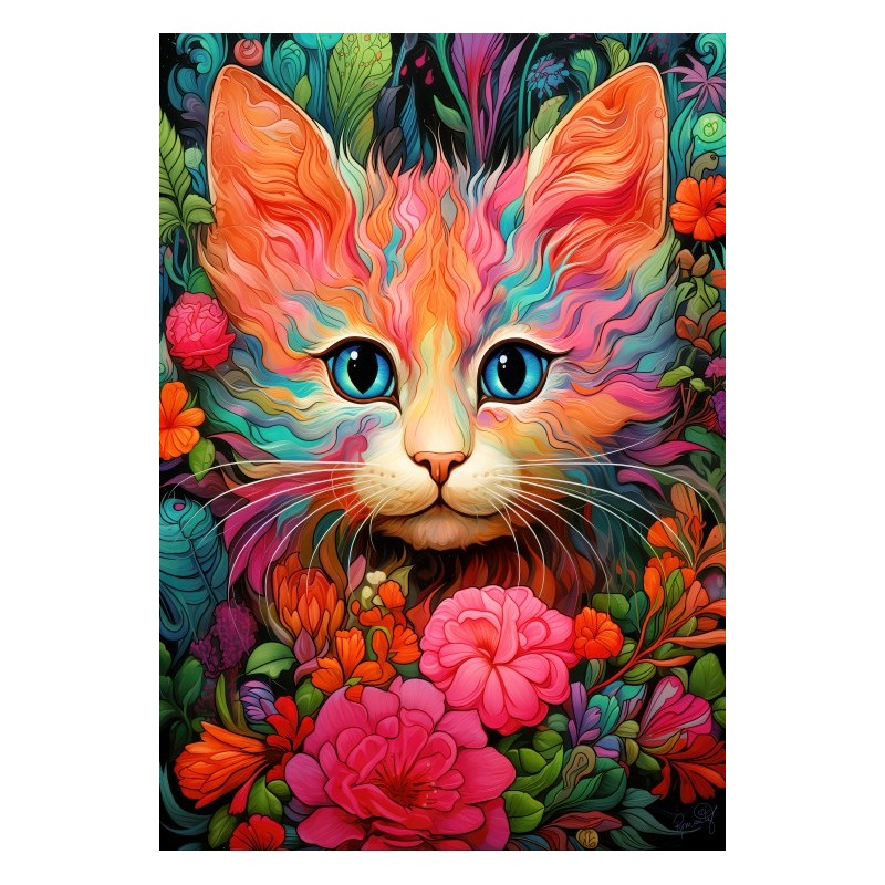 Puzzle 1000 piese Bluebird - RomantzArt: Kitty & Bloom (Bluebird-Puzzle-F-91019)