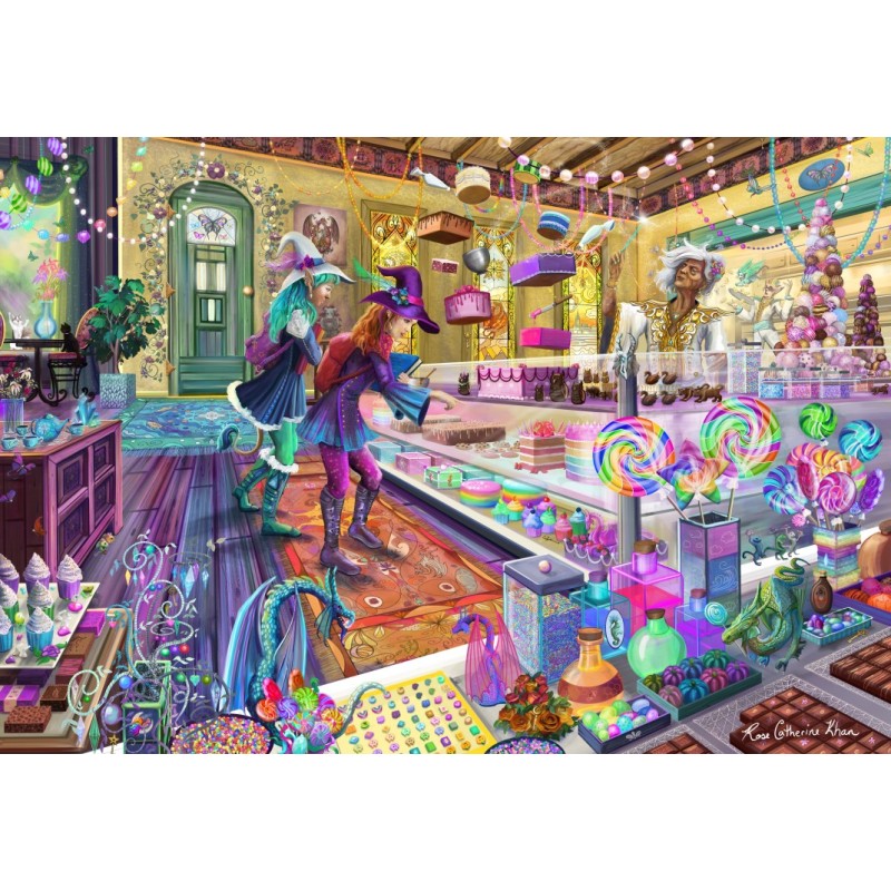 Puzzle 1000 piese Bluebird - Rose Cat Khan: Fantasy Bakery (Bluebird-Puzzle-F-91030)
