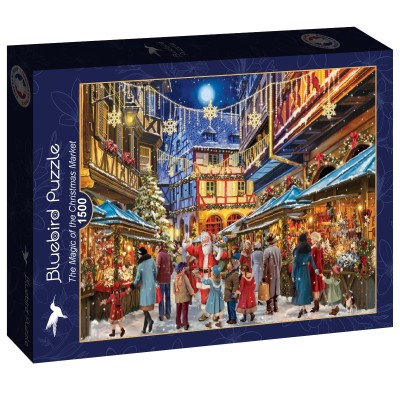 Puzzle 1500 piese Bluebird - S. Pirola: The Magic of the Christmas Market (Bluebird-Puzzle-F-91093)