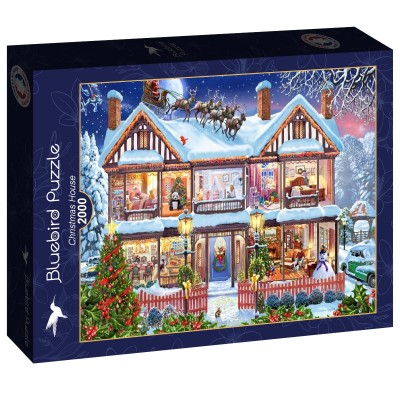 Puzzle 2000 piese Bluebird - Christmas House (Bluebird-Puzzle-F-91096)