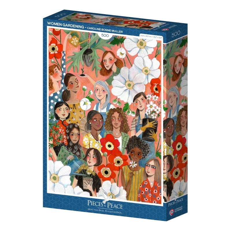 Puzzle 500 piese Pieces & Peace - Caroline Bonne Müller: Women Gardening (Pieces-Peace-F-00208)