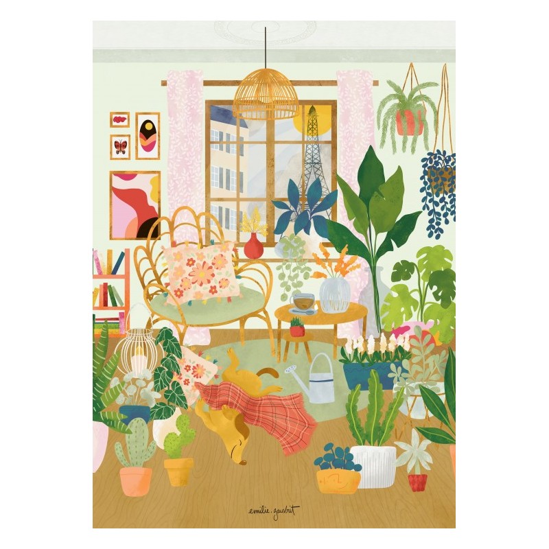 Puzzle 500 piese Pieces & Peace - Emilie Gauvrit: Cosy Interior (Pieces-Peace-F-00209)