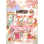 Puzzle 500 piese Pieces & Peace - Lack Studio: Forever Flora, Flower Truck (Pieces-Peace-F-00210)