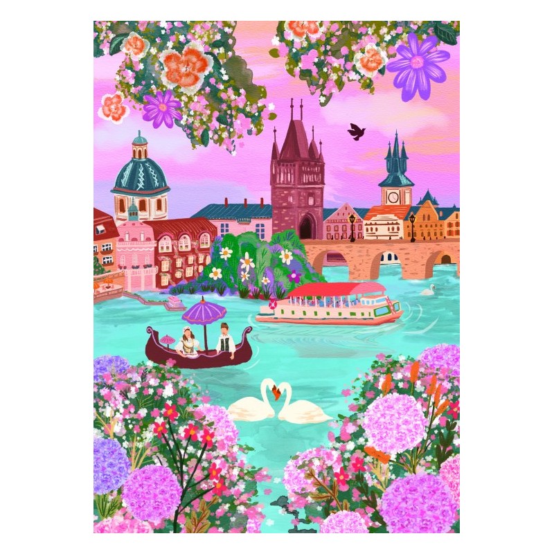 Puzzle 500 piese Pieces & Peace - Lack Studio: Prague, Czech Republic (Pieces-Peace-F-00212)