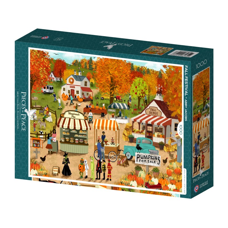 Puzzle 1000 piese Pieces & Peace - Abby Jacobs: Fall Festival (Pieces-Peace-F-00247)