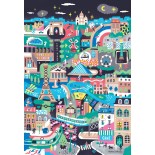 Puzzle 1000 piese Pieces & Peace - Antoine Corbineau: Monuments of Paris (Pieces-Peace-F-00251)