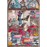 Puzzle 1000 piese Pieces & Peace - Caroline Bonne Müller: Christmas Bookshop (Pieces-Peace-F-00259)