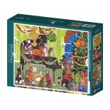Puzzle 1000 piese Pieces & Peace - Caroline Bonne Müller: Cats on the Piano (Pieces-Peace-F-00260)