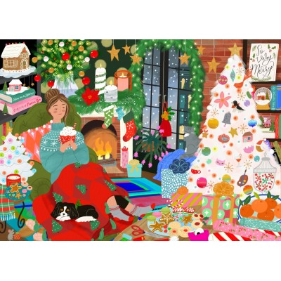 Puzzle 1500 piese Pieces & Peace - Cynthia Frenette: Christmas Nook (Pieces-Peace-F-00264) 2