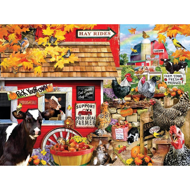 Puzzle 1000 piese SunsOut - Lori Schory: Support your Local Farmer (Sunsout-35252)