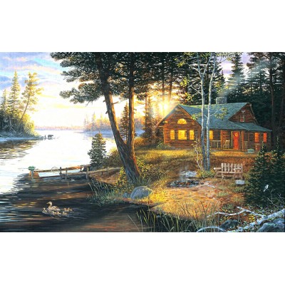 Puzzle 550 piese SunsOut - Terry Doughty: Last Embers (Sunsout-71012)