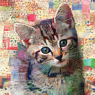 Puzzle 500 piese SunsOut - Peggy Collins: Quilted tabby Kitten (Sunsout-71344)