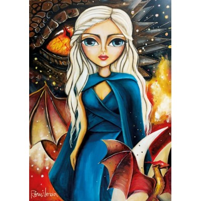 Puzzle 1000 piese Magnolia - Romi Lerda: Mother of Dragons (Magnolia-1719) 2
