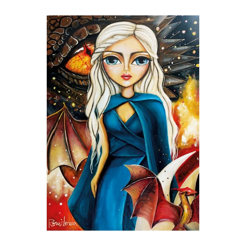 Puzzle 1000 piese Magnolia - Romi Lerda: Mother of Dragons (Magnolia-1719)