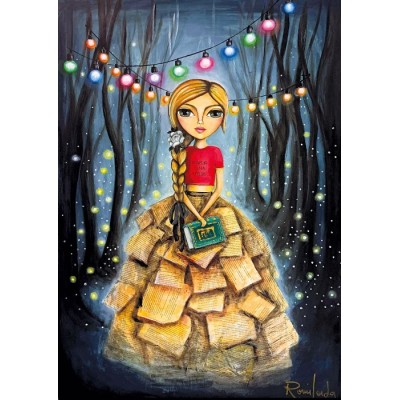 Puzzle 1000 piese Magnolia - Romi Lerda: Bookworm Girl (Magnolia-1724) 2