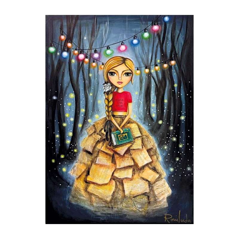 Puzzle 1000 piese Magnolia - Romi Lerda: Bookworm Girl (Magnolia-1724)