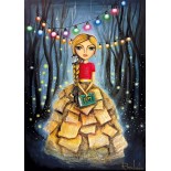 Puzzle 1000 piese Magnolia - Romi Lerda: Bookworm Girl (Magnolia-1724)