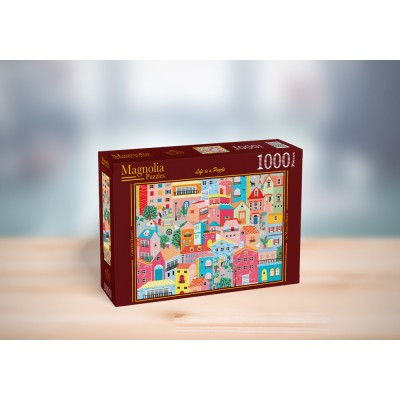 Puzzle 1000 piese Magnolia - Colorful Houses (Magnolia-9101)