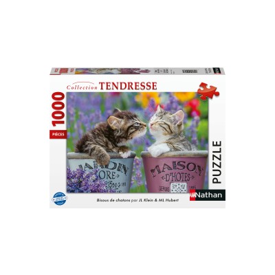 Puzzle 1000 piese Nathan - Kittens Kisses (Nathan-00918)
