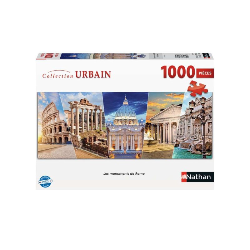 Puzzle 1000 piese Nathan - Monuments of Rome (Nathan-00891)