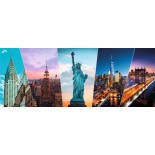 Puzzle 1000 piese Nathan - New York Landmarks (Nathan-00892)