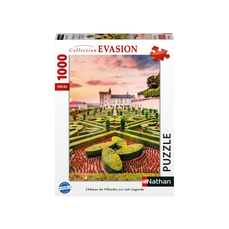Puzzle 1000 piese Nathan - Chateau de Villandry - Loic Lagarde (Nathan-00912)