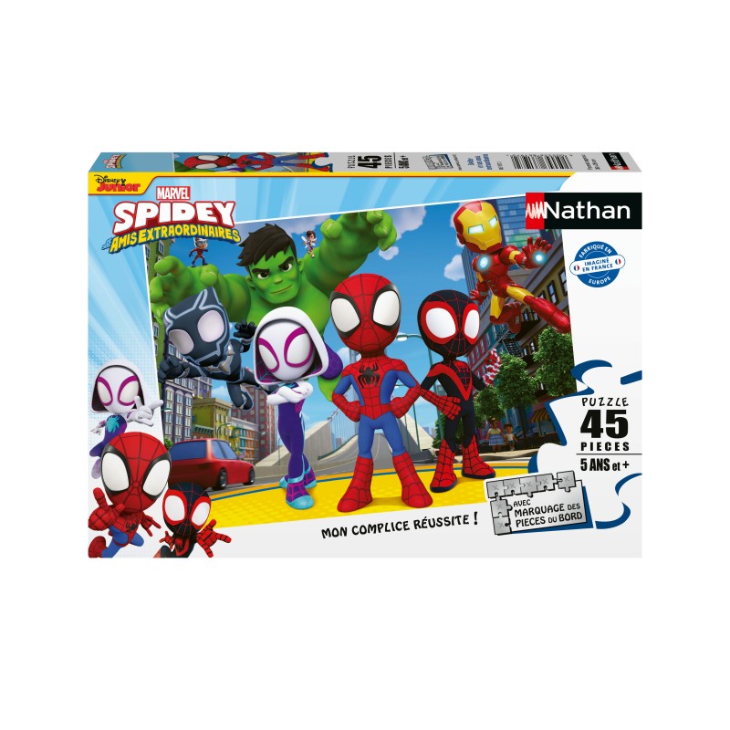 Puzzle 45 piese Nathan - Spidey and His Amazing Friends (Nathan-86197)