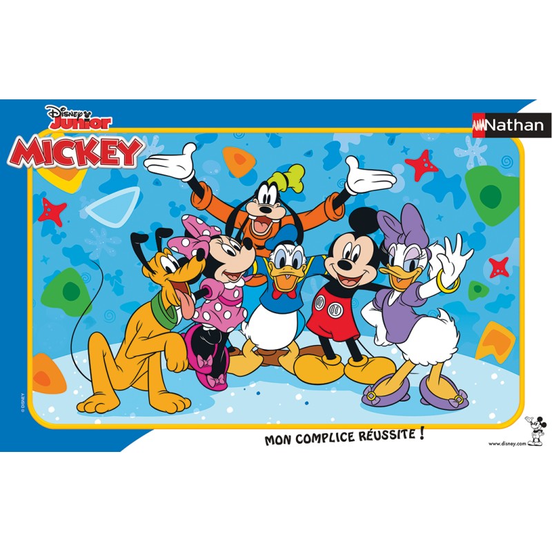 Puzzle 15 piese Nathan - Frame Puzzle - Mickey's Friends (Nathan-86146)