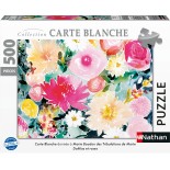 Puzzle 500 piese Nathan - Dahlias and roses / Marie Boudon (Carte blanche coll (Nathan-00956)
