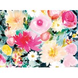 Puzzle 500 piese Nathan - Dahlias and roses / Marie Boudon (Carte blanche coll (Nathan-00956)