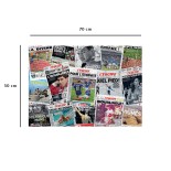 Puzzle 1000 piese Nathan - Emblematic Covers / L'Equipe (Nathan-01319)