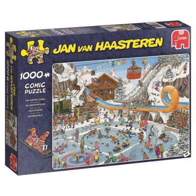 Puzzle 1000 piese Jumbo - Jan Van Haasteren: The Winter Games (Jumbo-00601)