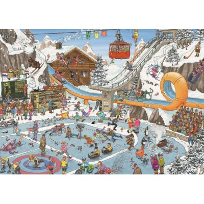 Puzzle 1000 piese Jumbo - Jan Van Haasteren: The Winter Games (Jumbo-00601) 2