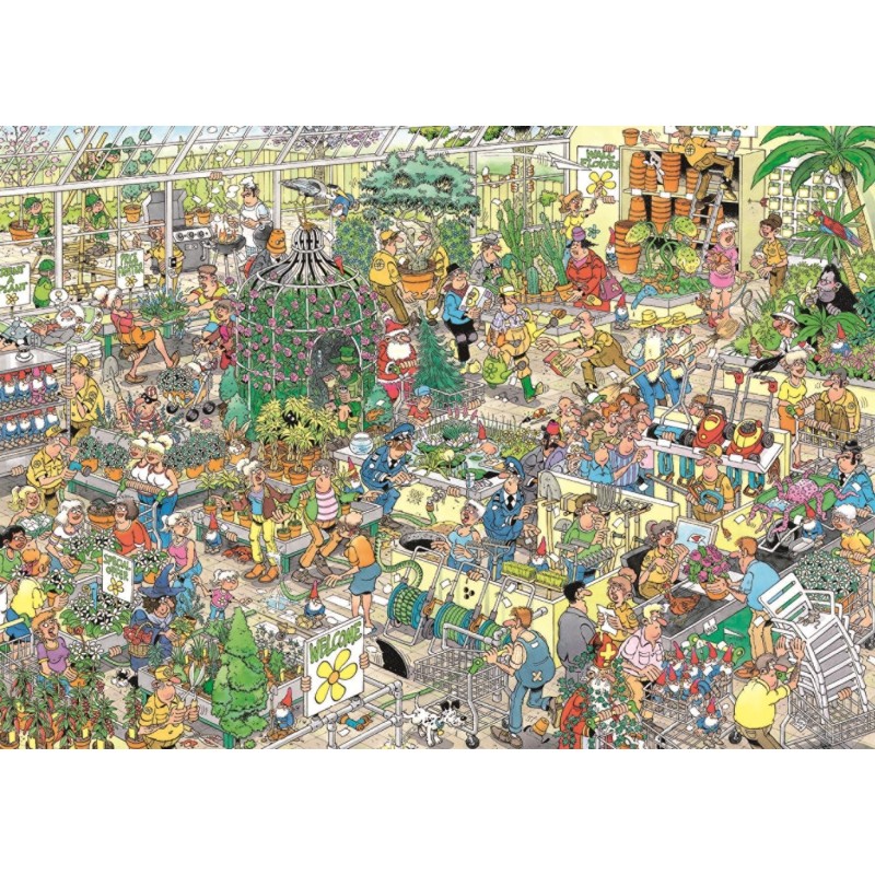 Puzzle 1000 piese Jumbo - Jan Van Haasteren: The Garden Centre (Jumbo-00602)
