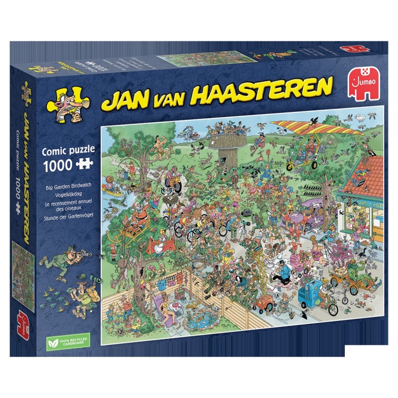 Puzzle 1000 piese Jumbo - JVH - Big Garden Birdwatch (Jumbo-00623)
