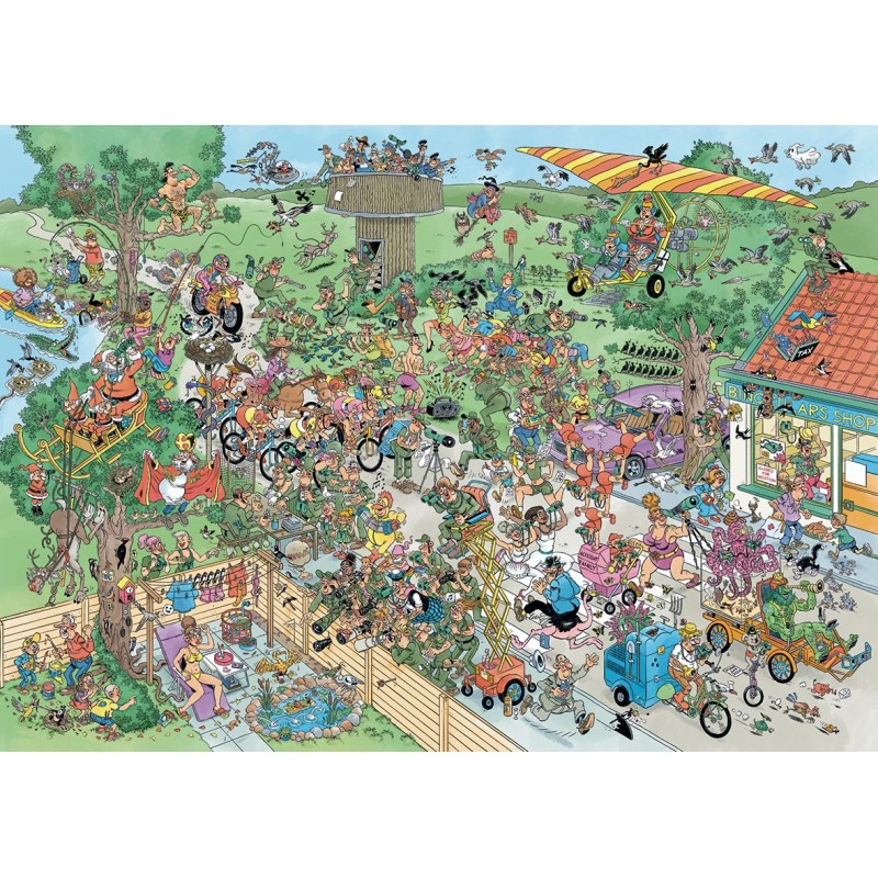 Puzzle 1000 piese Jumbo - JVH - Big Garden Birdwatch (Jumbo-00623)
