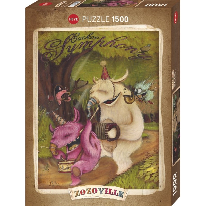 Puzzle 1500 piese Heye - Zozoville: Cuckoo Symphony (Heye-30010)