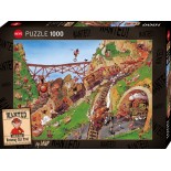 Puzzle 1000 piese Heye - Loup Jean-Jacques: Getaway Car Fred (Heye-30052)