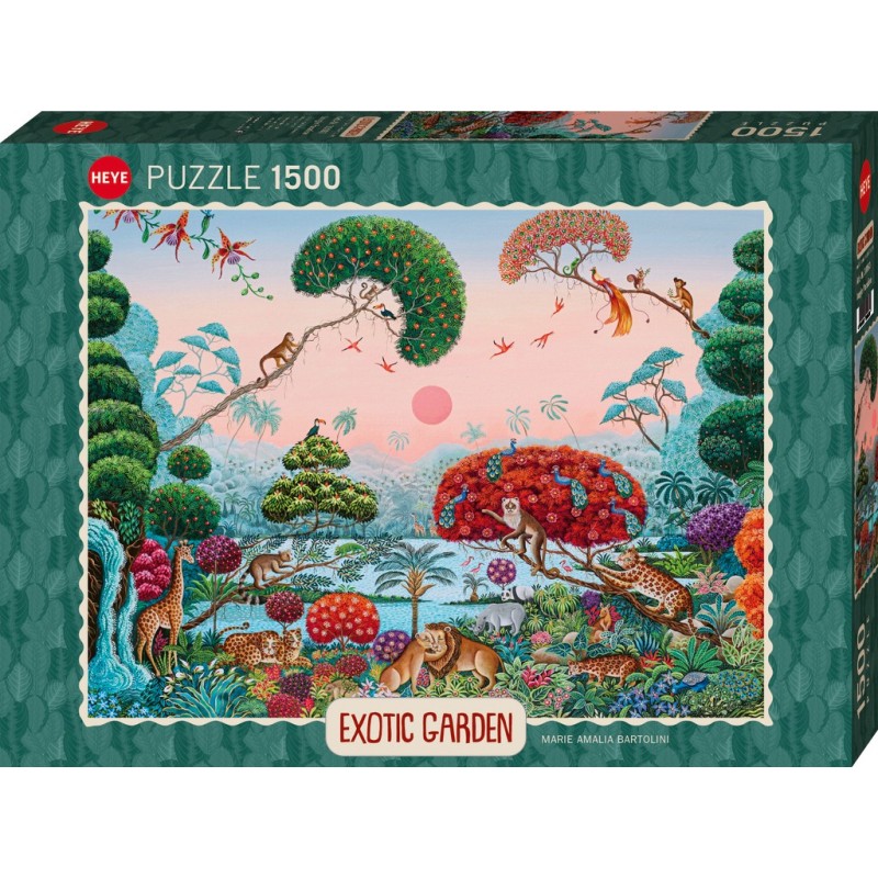 Puzzle 1500 piese Heye - Maria Amalia Bartolini: Jungle Paradise (Heye-30063)