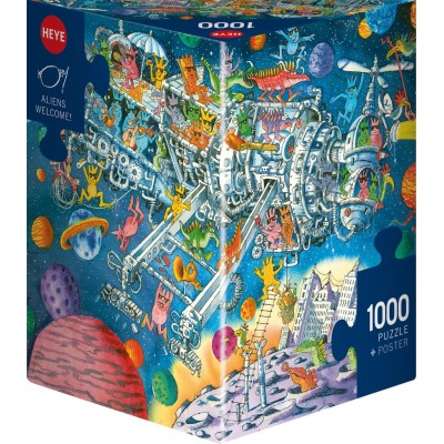 Puzzle 1000 piese Heye - Korky Paul: Aliens Welcome (Heye-30083)