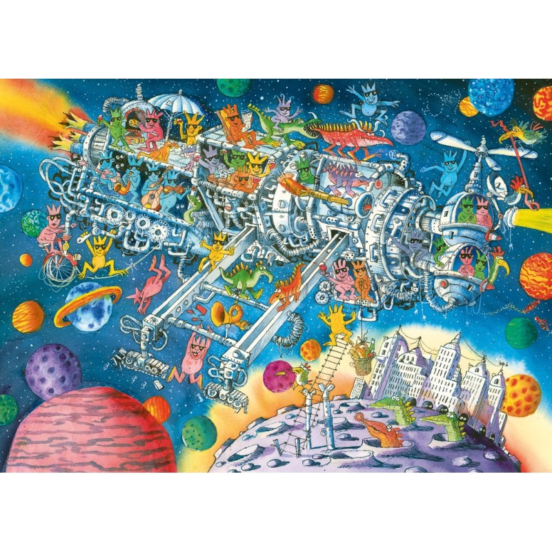 Puzzle 1000 piese Heye - Korky Paul: Aliens Welcome (Heye-30083)