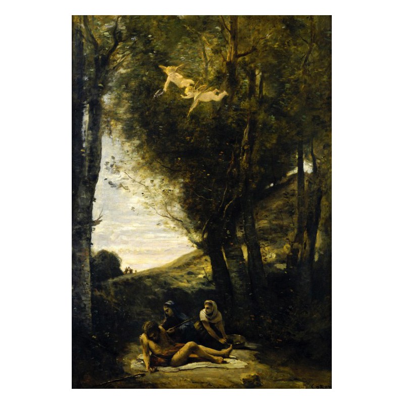 Puzzle 100 piese Grafika Kids - Jean-Baptiste-Camille Corot: Saint Sebastian Succore (Grafika-Kids-01344)